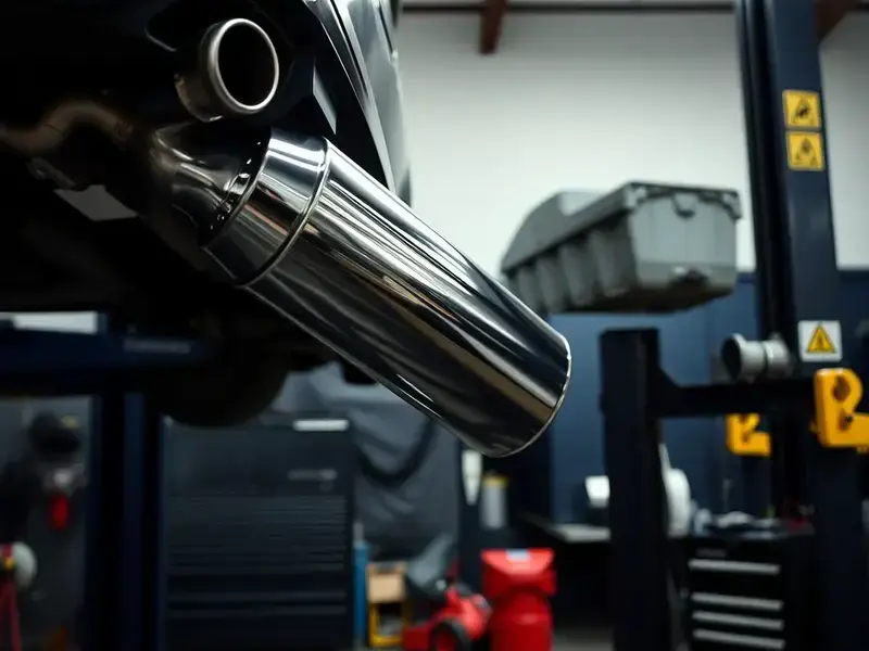 Muffler installation work